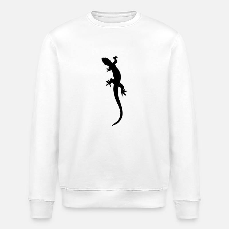 Eidechse - Stanley/Stella Unisex Bio-Sweatshirt ROLLER - Weiß