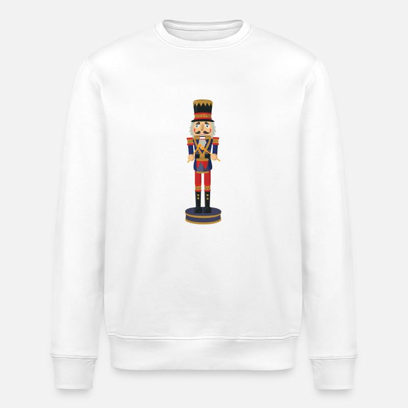 Nut cracker - Stanley/Stella ROLLER Unisex Organic Sweatshirt - white