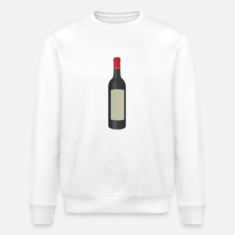 Wein Flasche - Stanley/Stella Unisex Bio-Sweatshirt ROLLER - Weiß