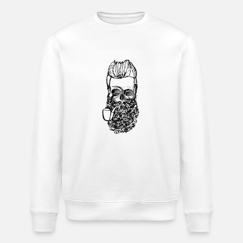 seaman skull - Stanley/Stella Unisex Bio-Sweatshirt ROLLER - Weiß