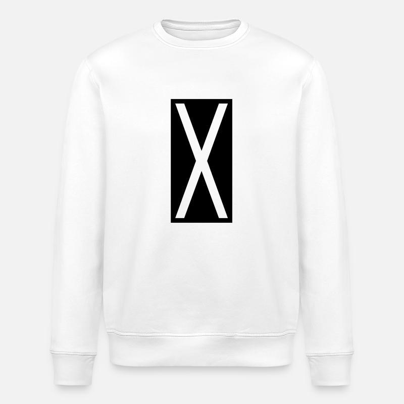 Rectangle X - Sweat bio ROLLER Stanley/Stella Unisexe - blanc