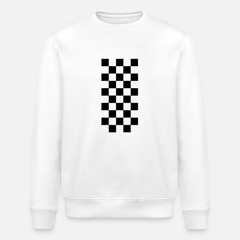 racing flag - Stanley/Stella Unisex Bio-Sweatshirt ROLLER - Weiß