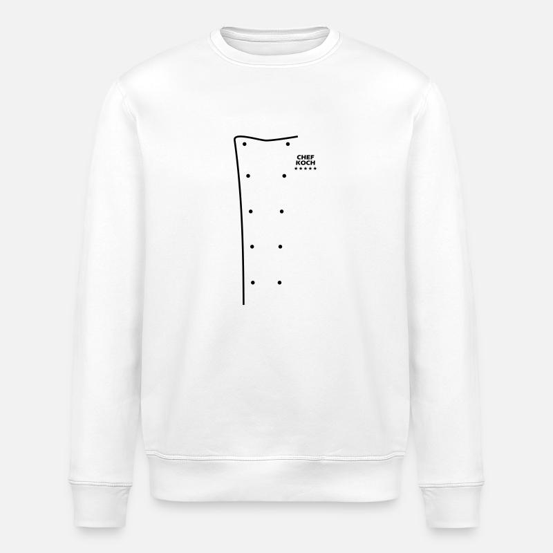 Kochjacke - Stanley/Stella Unisex Bio-Sweatshirt ROLLER - Weiß