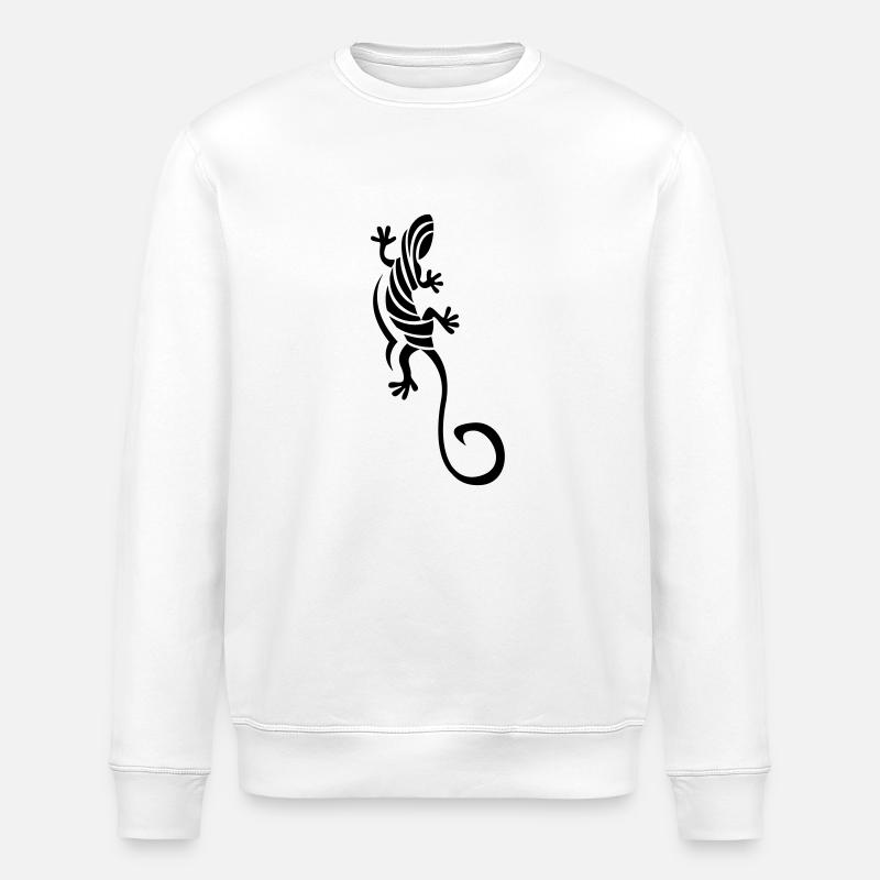 gecko - Stanley/Stella Unisex Bio-Sweatshirt ROLLER - Weiß