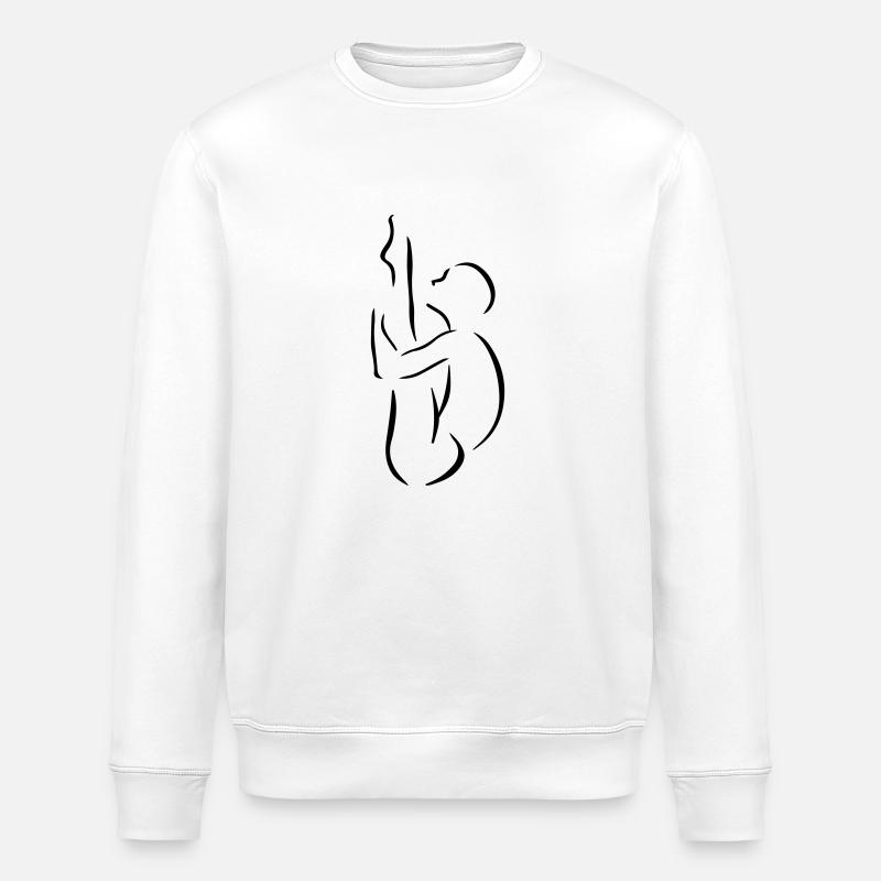 Plongeur artistique - Sweat bio ROLLER Stanley/Stella Unisexe - blanc
