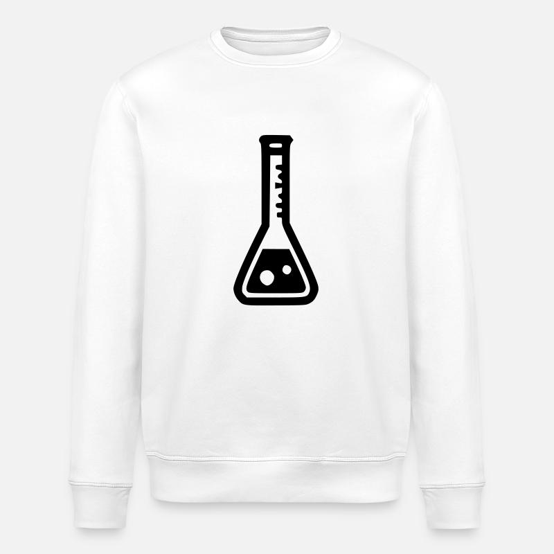 Erlenmeyer flask - Stanley/Stella ROLLER Unisex Organic Sweatshirt - white
