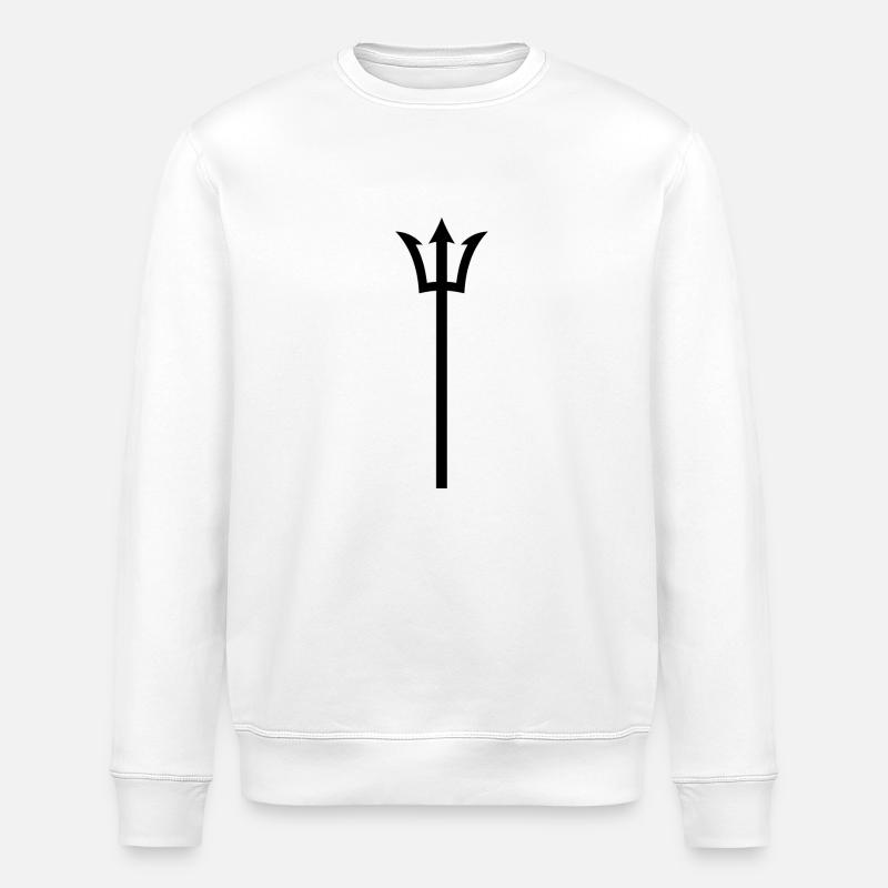 trident - Stanley/Stella ROLLER Unisex Organic Sweatshirt - white