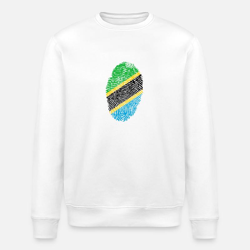Fingerprint - Tansania - Stanley/Stella Unisex Bio-Sweatshirt ROLLER - Weiß
