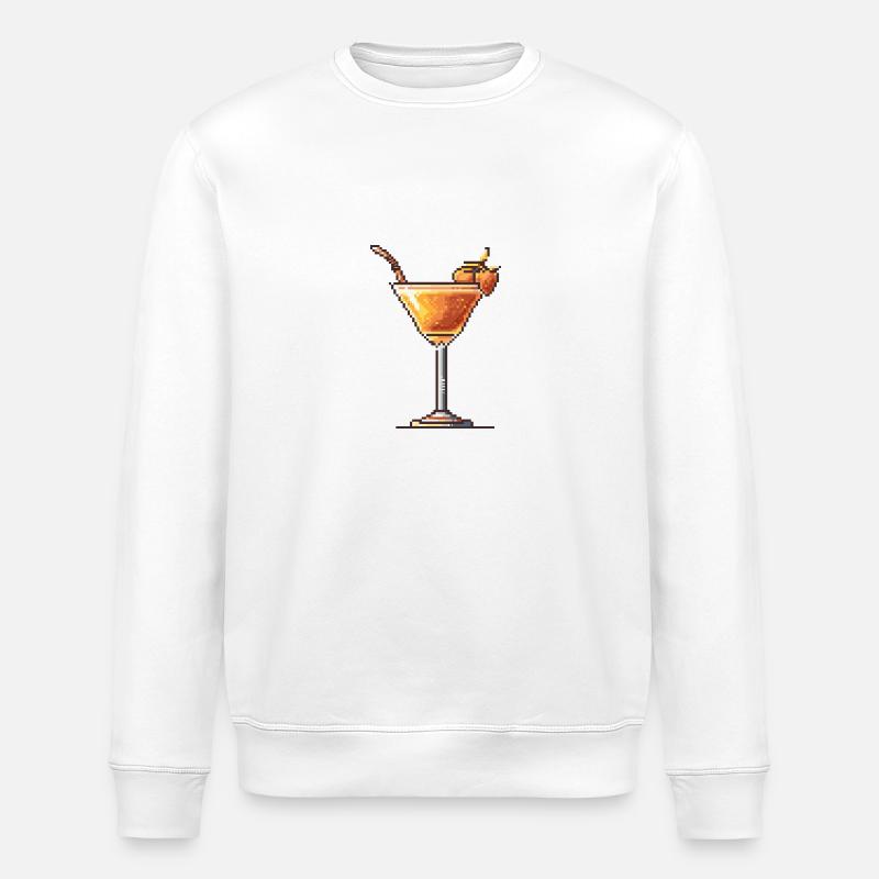Joueur de pixels de cocktail - Sweat bio ROLLER Stanley/Stella Unisexe - blanc