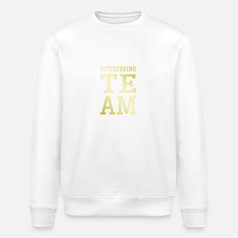 Kitesurfing Team - Stanley/Stella Unisex Bio-Sweatshirt ROLLER - Weiß