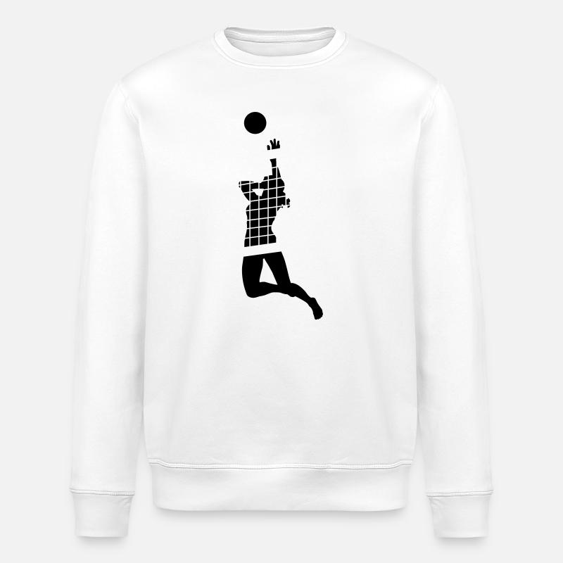 Volleyball - Stanley/Stella Unisex Bio-Sweatshirt ROLLER - Weiß