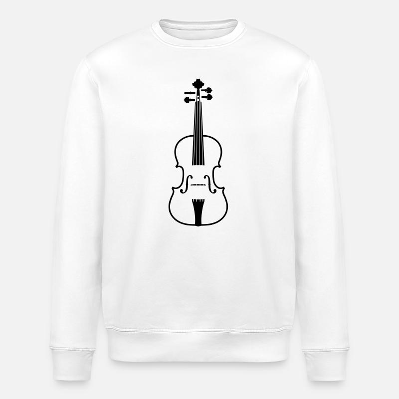 violon - Sweat bio ROLLER Stanley/Stella Unisexe - blanc