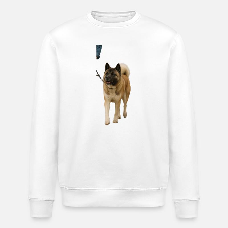 Akita  - Stanley/Stella Unisex Bio-Sweatshirt ROLLER - Weiß