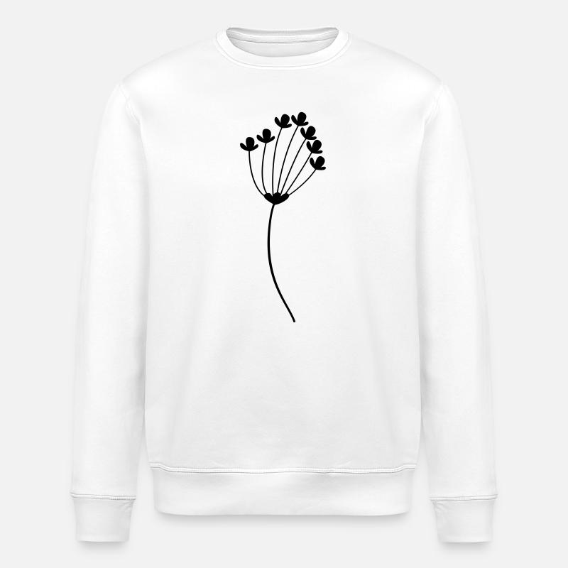 Blume - Stanley/Stella Unisex Bio-Sweatshirt ROLLER - Weiß