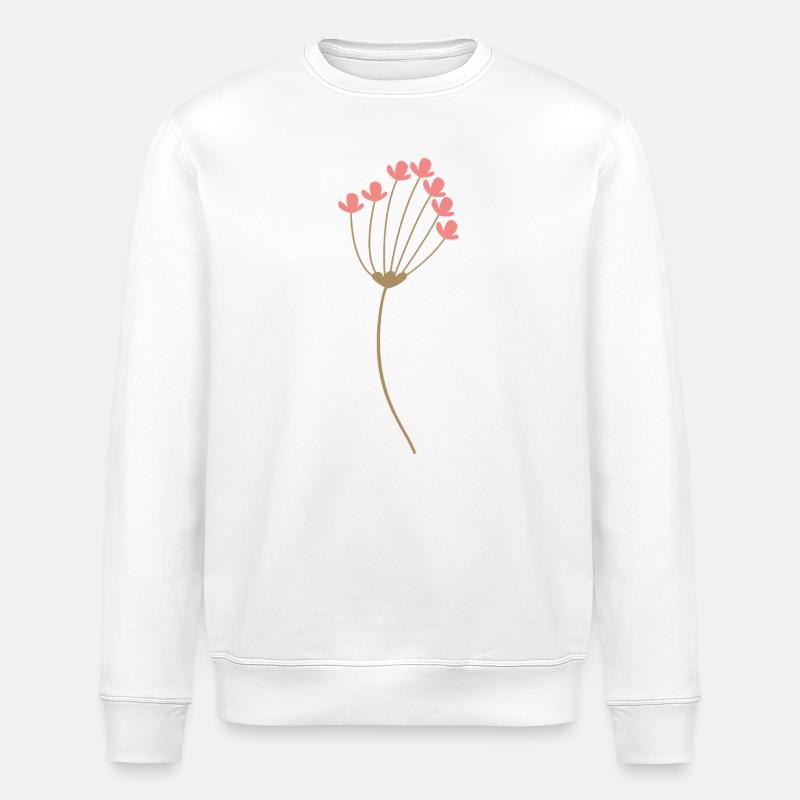 Blume - Stanley/Stella Unisex Bio-Sweatshirt ROLLER - Weiß
