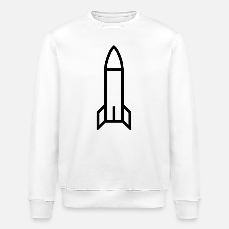 Rakete - Stanley/Stella Unisex Bio-Sweatshirt ROLLER - Weiß