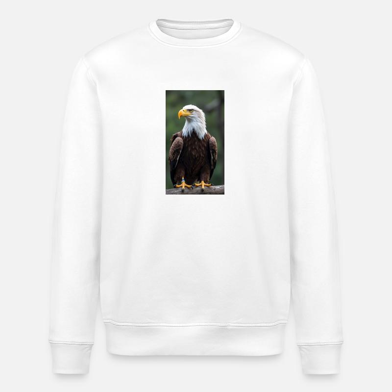 Eagle - Stanley/Stella ROLLER Unisex Organic Sweatshirt - white