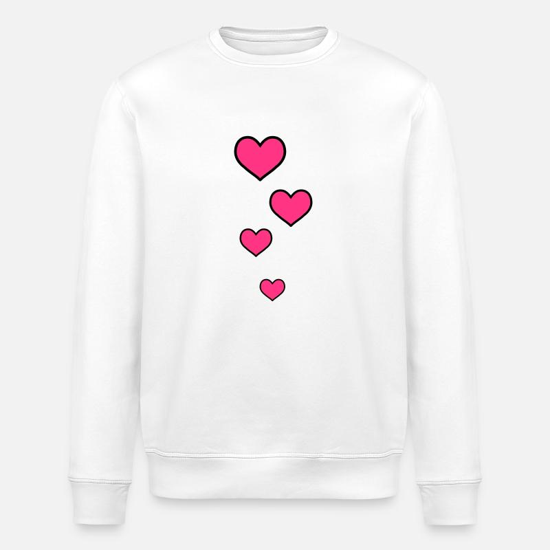 herzen - Stanley/Stella Unisex Bio-Sweatshirt ROLLER - Weiß