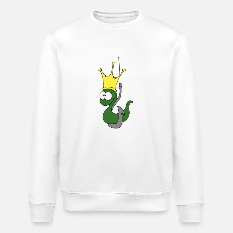 Le roi de la pêche - Sweat bio ROLLER Stanley/Stella Unisexe - blanc