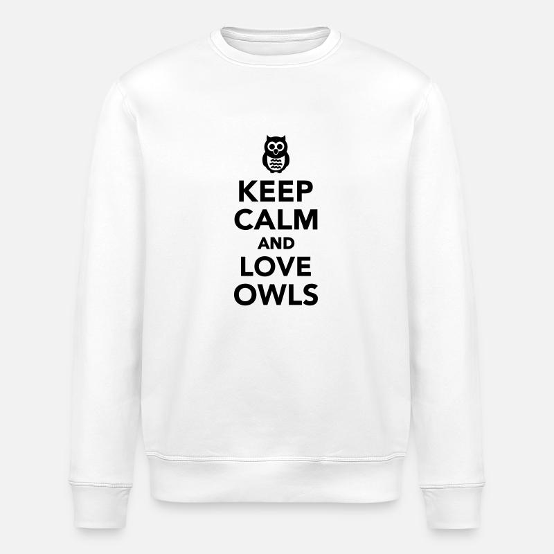 Eule - Stanley/Stella Unisex Bio-Sweatshirt ROLLER - Weiß