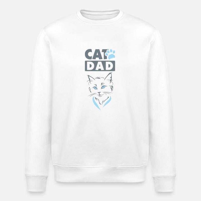 Conception de chat DAD - Sweat bio ROLLER Stanley/Stella Unisexe - blanc