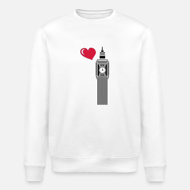 Big Ben, mon amour - Sweat bio ROLLER Stanley/Stella Unisexe - blanc