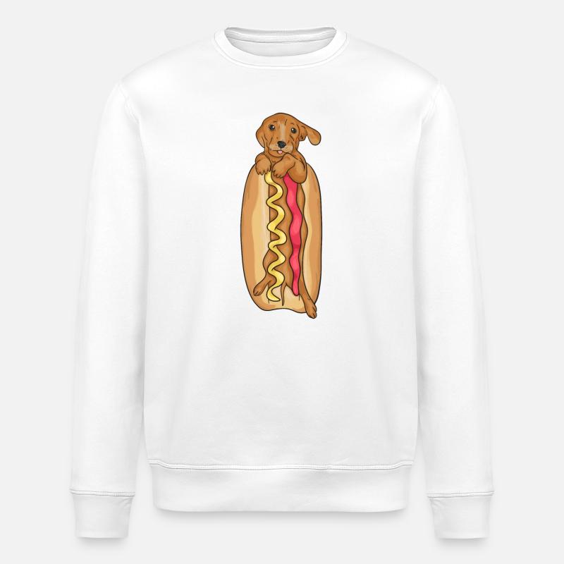 Wursthund - Stanley/Stella Unisex Bio-Sweatshirt ROLLER - Weiß