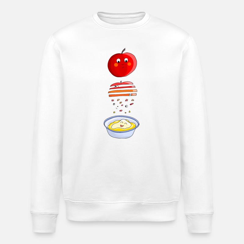 Apfel zu Apfelmus - Stanley/Stella Unisex Bio-Sweatshirt ROLLER - Weiß