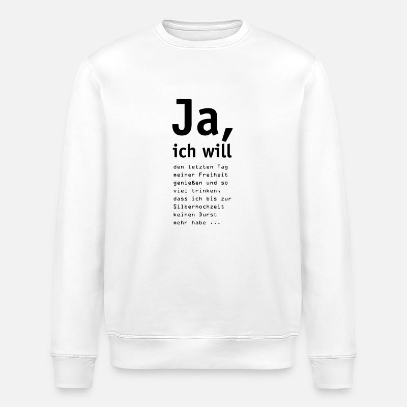 bachelor03 - Stanley/Stella Unisex Bio-Sweatshirt ROLLER - Weiß