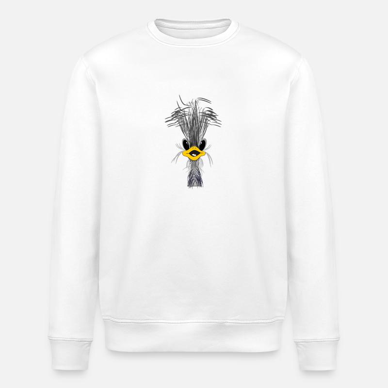 STRUZZO - Sweat bio ROLLER Stanley/Stella Unisexe - blanc