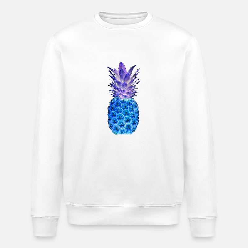 ANANAS MOSAIC nuit - Sweat bio ROLLER Stanley/Stella Unisexe - blanc
