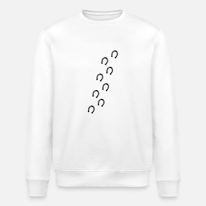 pferde_hufe_pfote__f1 - Sweat bio ROLLER Stanley/Stella Unisexe - blanc