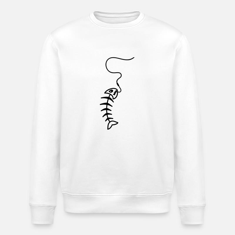 fish_1_f1 - Stanley/Stella Unisex Bio-Sweatshirt ROLLER - Weiß