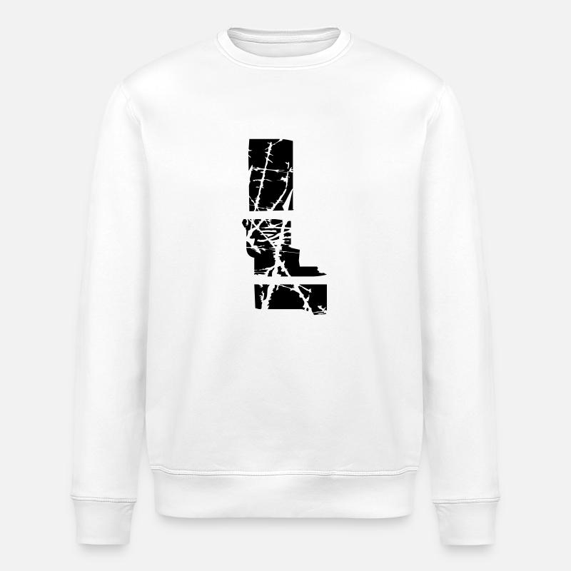 L Buchstabe - Stanley/Stella Unisex Bio-Sweatshirt ROLLER - Weiß