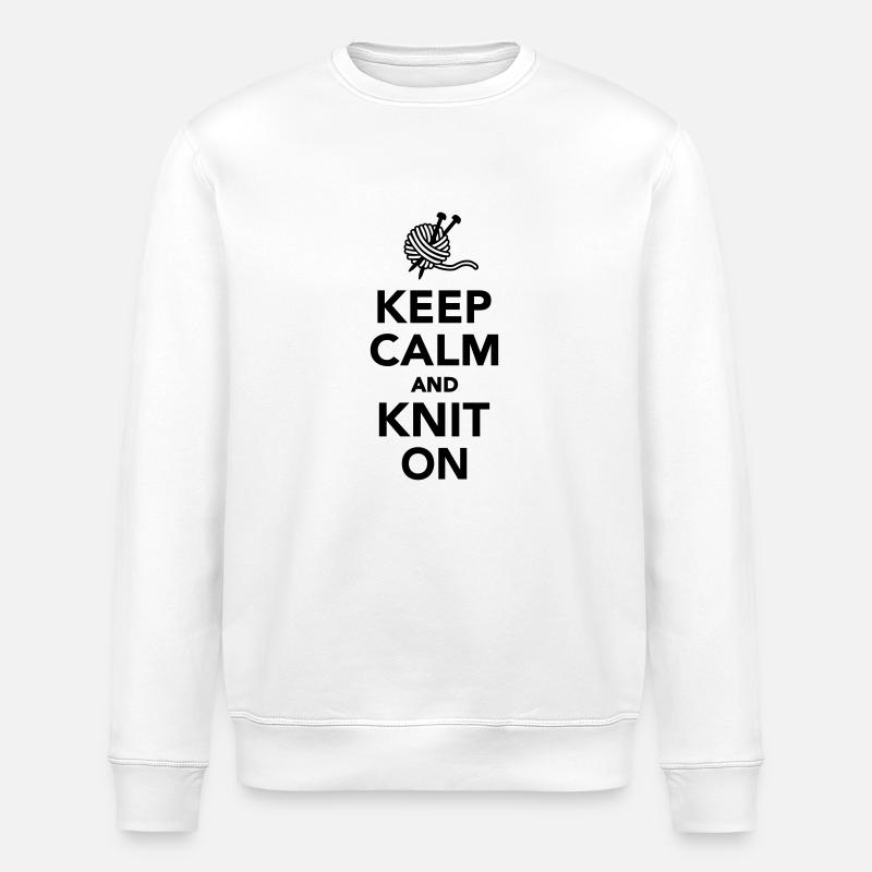 Stricken - Stanley/Stella Unisex Bio-Sweatshirt ROLLER - Weiß