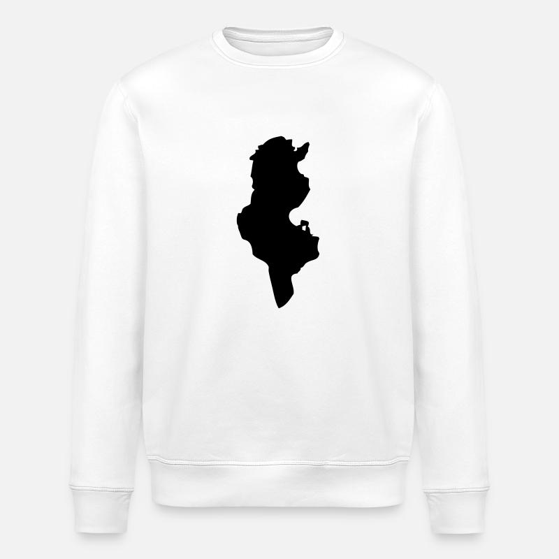 tunisia_country_01 - Stanley/Stella Unisex Bio-Sweatshirt ROLLER - Weiß