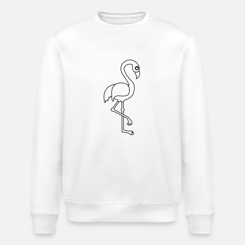 flamingo_01 - Sweat bio ROLLER Stanley/Stella Unisexe - blanc