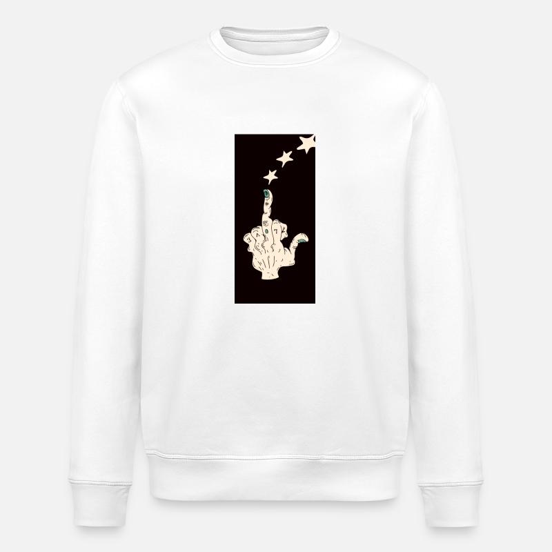 Mittelfinger Liebe - Stanley/Stella Unisex Bio-Sweatshirt ROLLER - Weiß