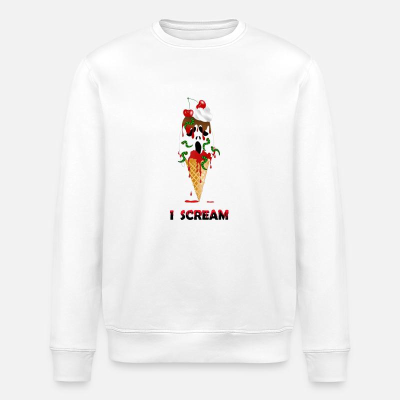 Eis Halloween - Stanley/Stella Unisex Bio-Sweatshirt ROLLER - Weiß
