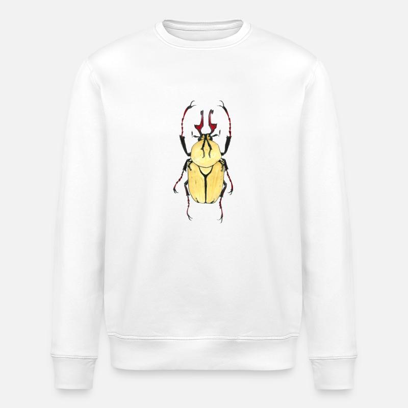 kaefer heller Panzer rotes Geweih - Stanley/Stella Unisex Bio-Sweatshirt ROLLER - Weiß