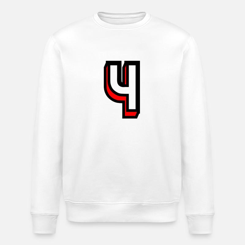 4 ANS,4e ANNIVERSAIRE,ANNIVERSAIRE 4 ANS,4 - Sweat bio ROLLER Stanley/Stella Unisexe - blanc