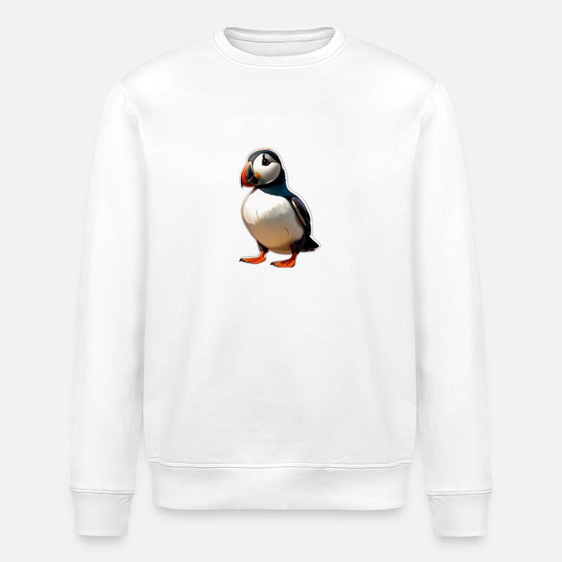 Papageientaucher - Stanley/Stella Unisex Bio-Sweatshirt ROLLER - Weiß