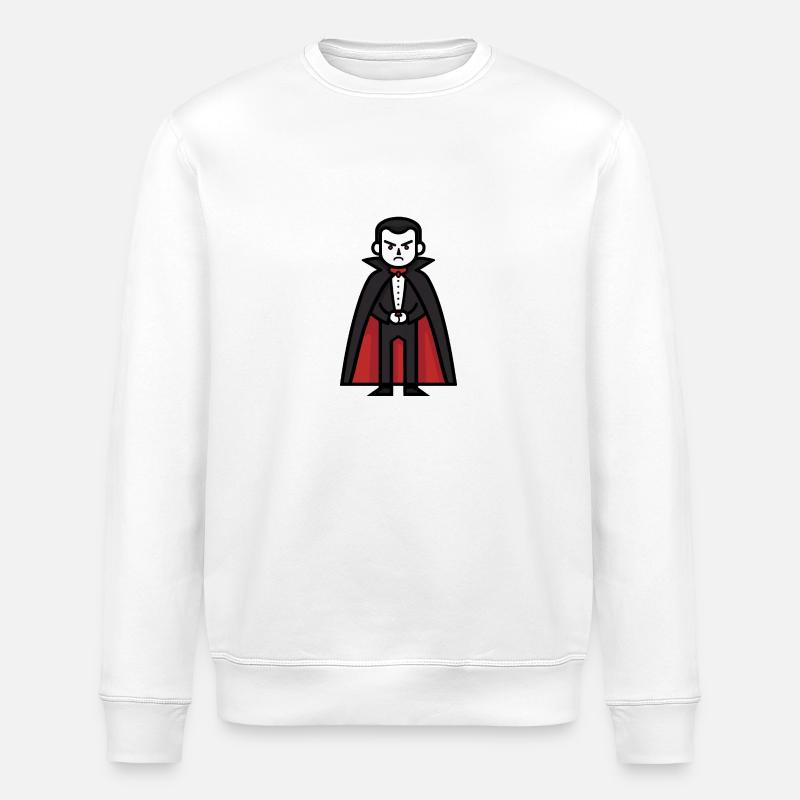Bande dessinée vampire Halloween - Sweat bio ROLLER Stanley/Stella Unisexe - blanc