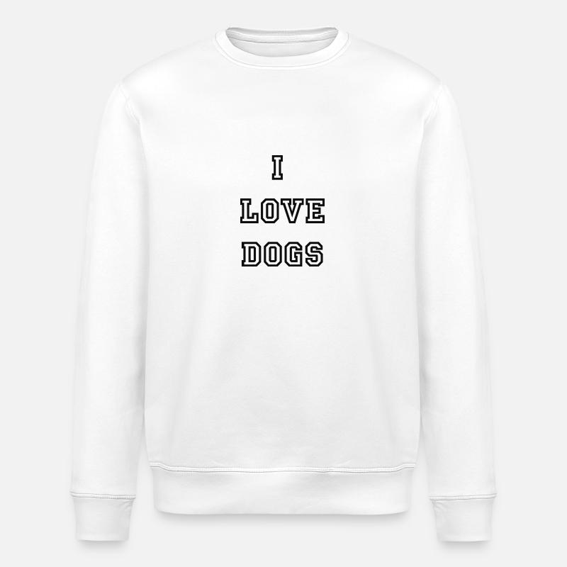ilovedogs - Stanley/Stella Unisex Bio-Sweatshirt ROLLER - Weiß