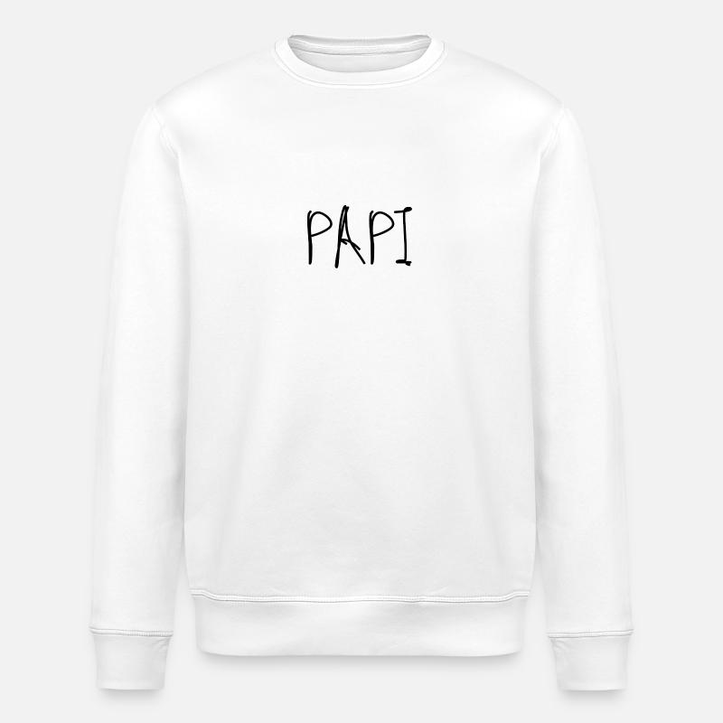 Papa - Sweat bio ROLLER Stanley/Stella Unisexe - blanc