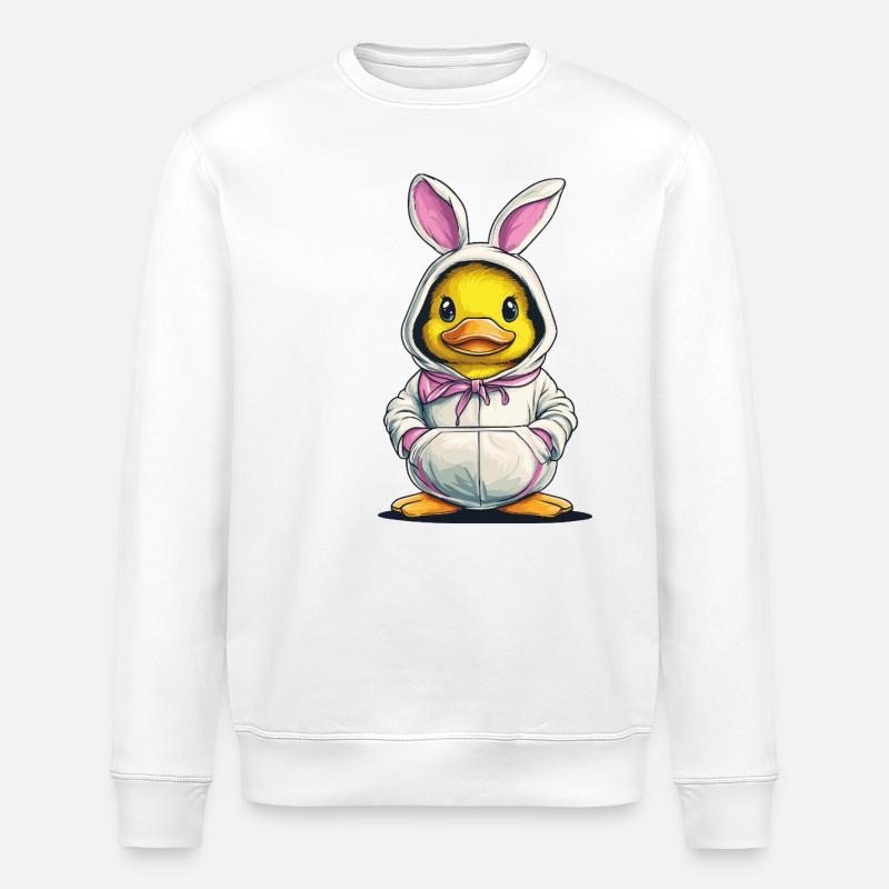 Canetons en costume de lapin - Sweat bio ROLLER Stanley/Stella Unisexe - blanc