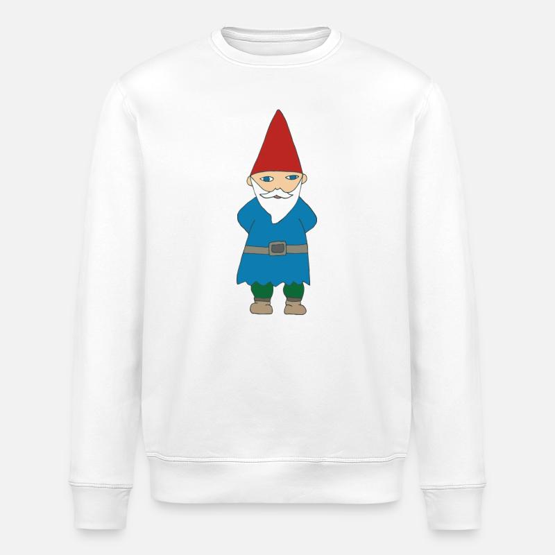 gartenzwerg - Stanley/Stella Unisex Bio-Sweatshirt ROLLER - Weiß