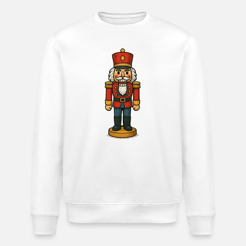 Nutcracker Soldier Comic - Stanley/Stella ROLLER Unisex Organic Sweatshirt - white