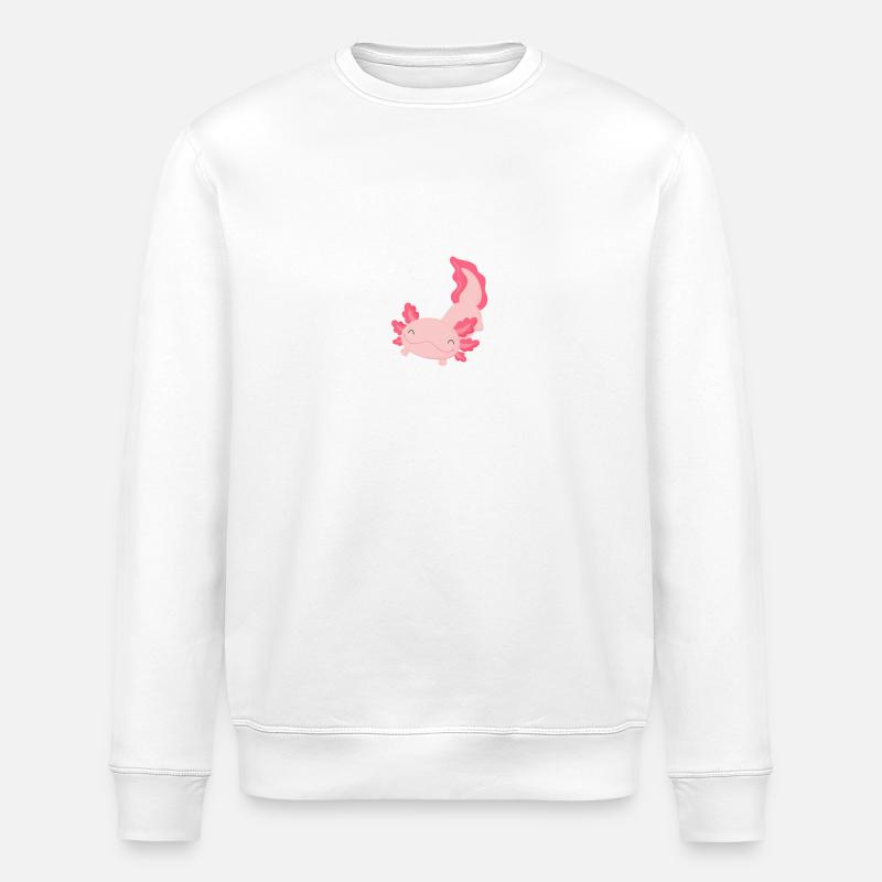 Axolotl - Sweat bio ROLLER Stanley/Stella Unisexe - blanc
