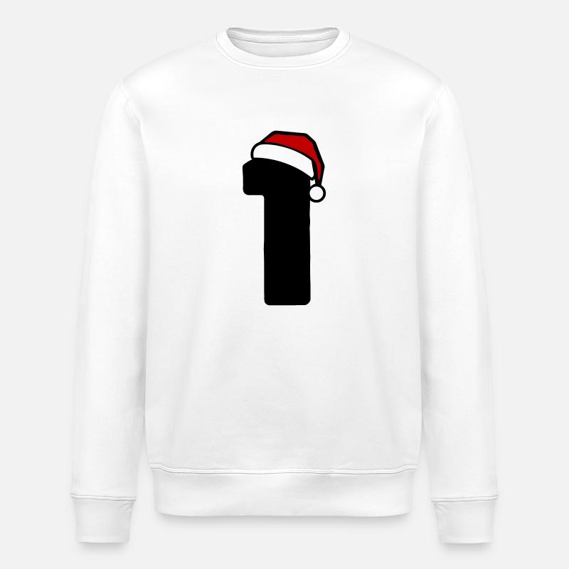1 numéro de Noël - Sweat bio ROLLER Stanley/Stella Unisexe - blanc
